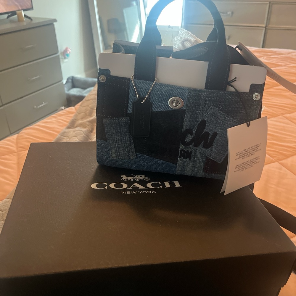Coach Denim and Black Mini Bag - Picture 2 of 3